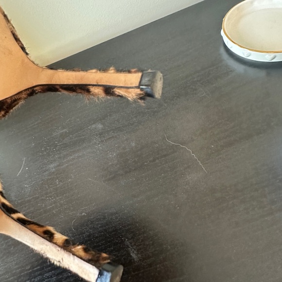 Jimmy Choo Leopard Print Romy Heels 85 mm - Picture 10 of 13